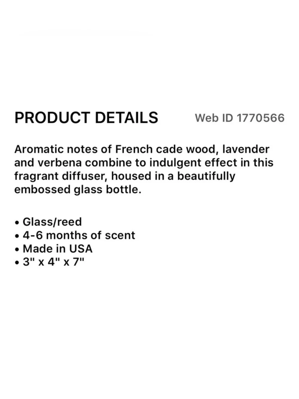 Voluspa FRENCH CADE LAVENDER Home Ambience Diffuser  ( Lot of 3 )